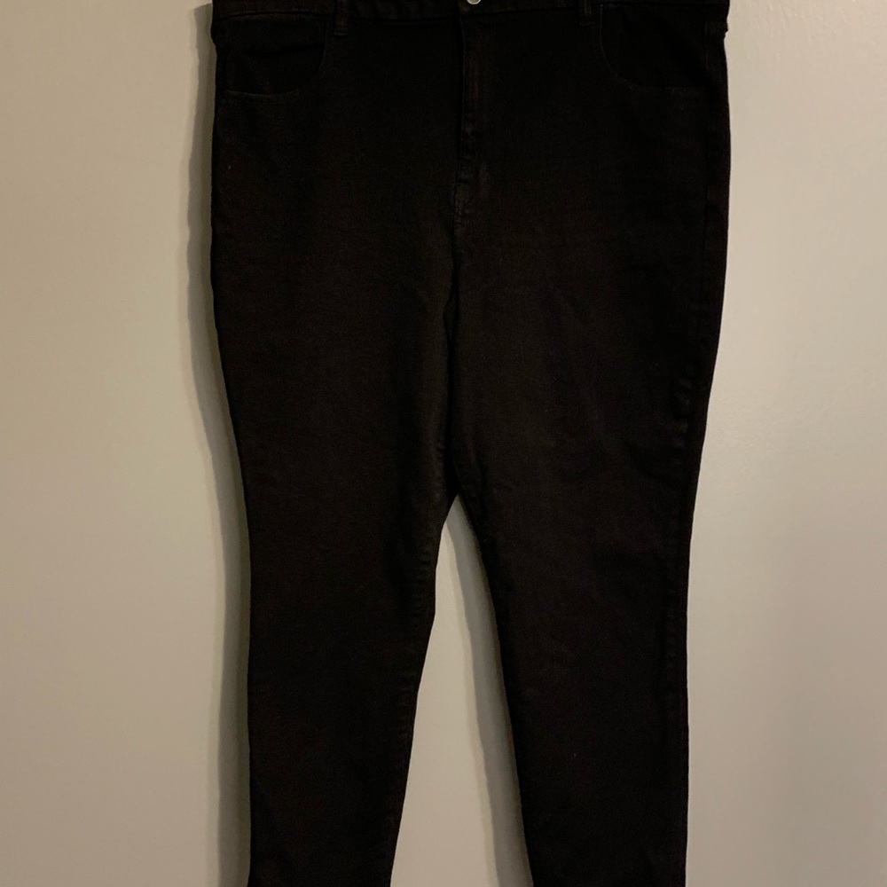 NWOT American Eagle High Rise Black Jeans, Plus 24R, Never Worn